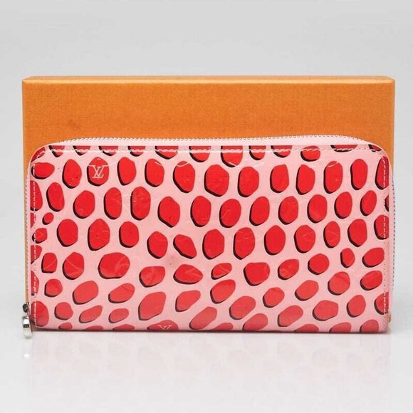 Louis Vuitton Limited Edition Sugar Poppy Monogram Vernis Zippy Jungle Dots - Picture 1 of 9